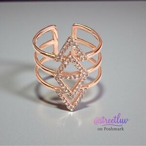 Stella & Dot Rose Gold Spear Ring